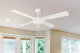 Kogan SmarterHome™  132cm DC Motor Ceiling Fan with LED Light - White – view 4