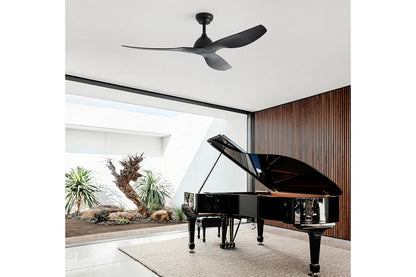 Kogan 132cm DC Motor Ceiling Fan with Remote (Black)