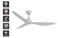 Kogan 132cm DC Motor Ceiling Fan with Remote - White