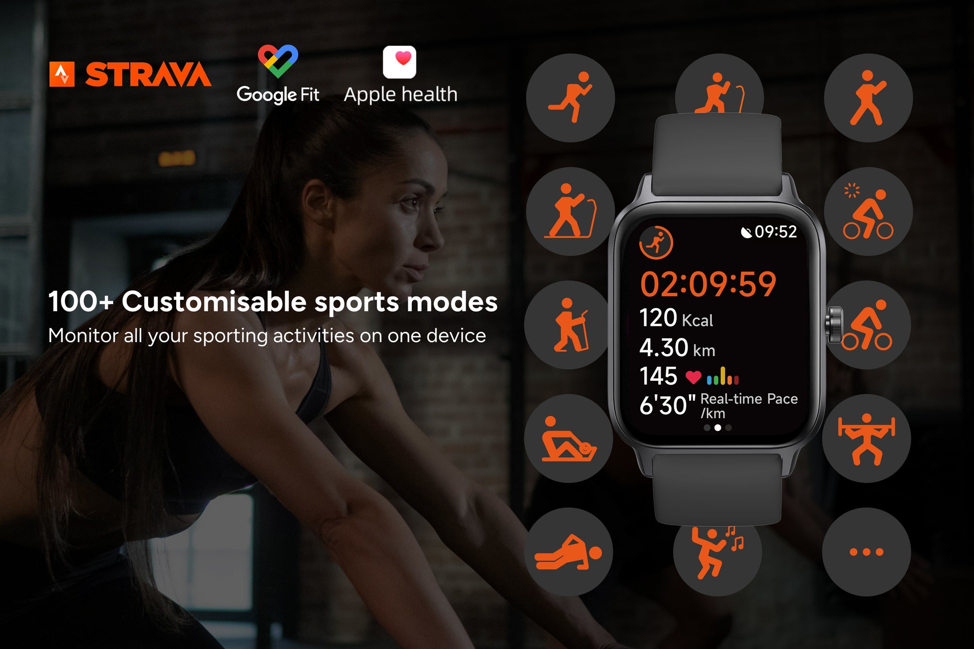 Kogan Active 4 Pro GPS Smart Sports Watch (Black)