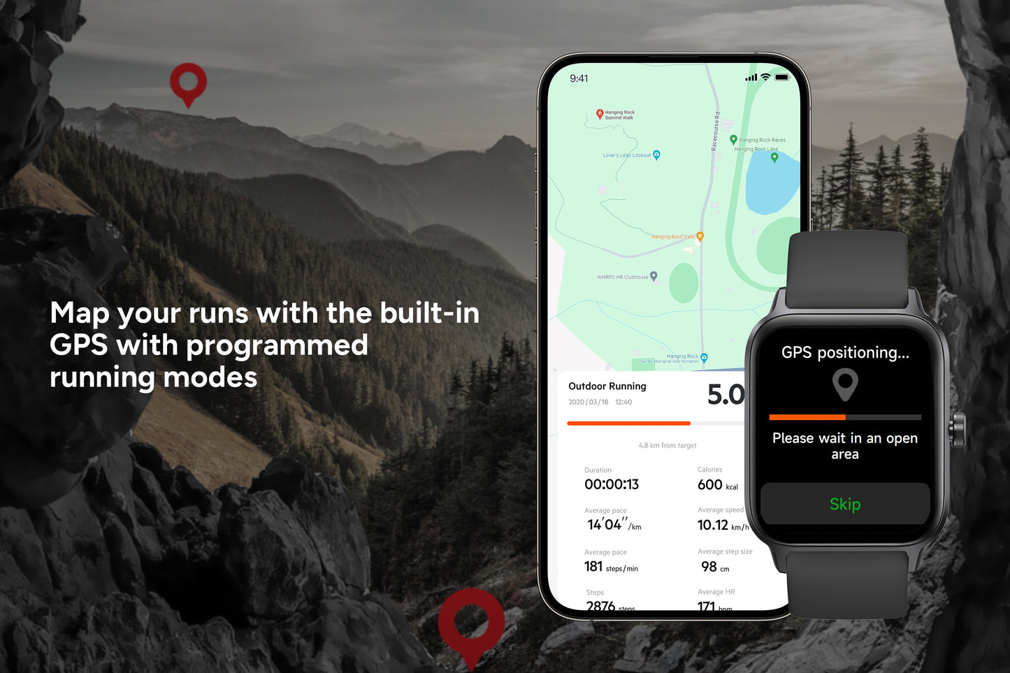Kogan Active 4 Pro GPS Smart Sports Watch (Black)