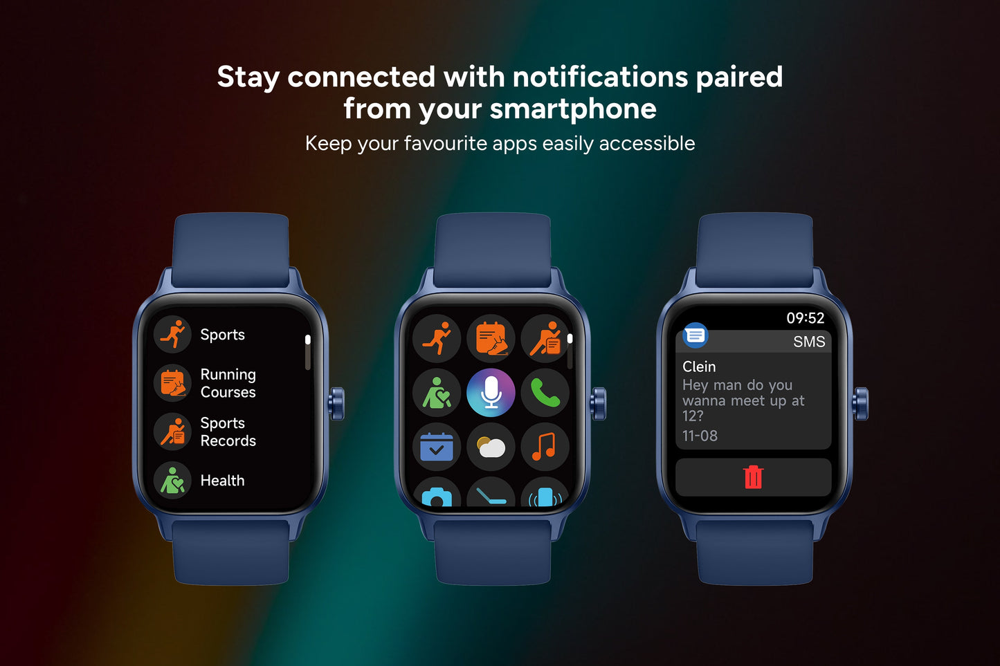 Kogan Active 4 Pro GPS Smart Sports Watch (Navy)