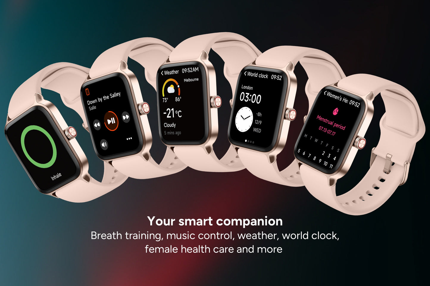 Kogan Active 4 Pro GPS Smart Sports Watch (Rose Gold)