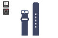 Silicone Strap for Kogan Active 4 Pro GPS Smart Sports Watch Navy