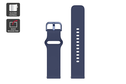 Silicone Strap for Kogan Active 4 Pro GPS Smart Sports Watch (Navy)