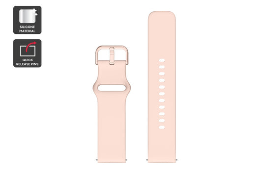 Silicone Strap for Kogan Active 4 Pro GPS Smart Sports Watch (Rose Gold)
