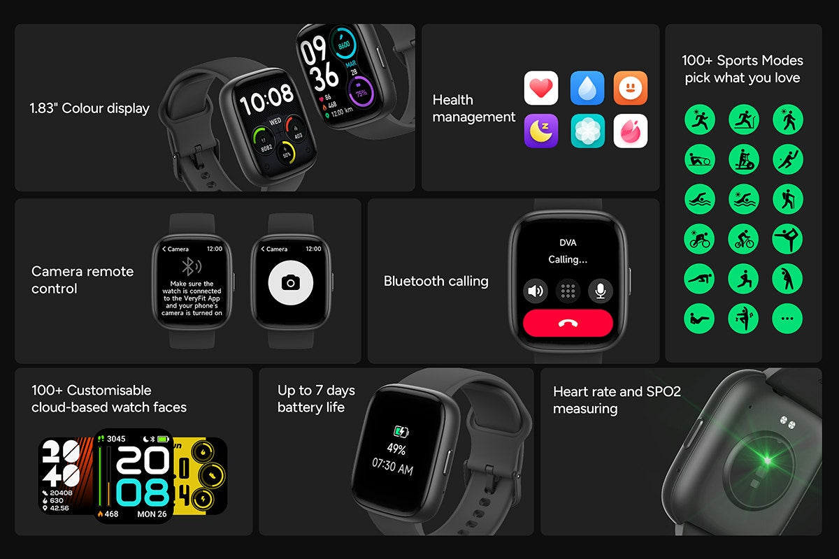 Kogan Active 4 SE Smart Watch (Graphite)