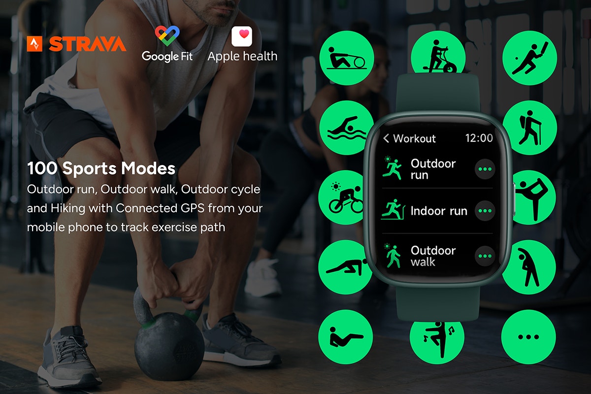 Kogan Active 4 SE Smart Watch (Alpine Green)