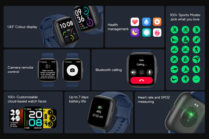 Kogan Active 4 SE Smart Watch (Admiral Blue)