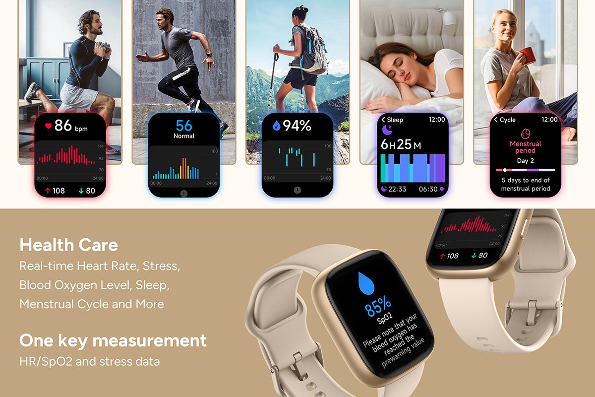 Kogan Active 4 SE Smart Watch (Champagne)