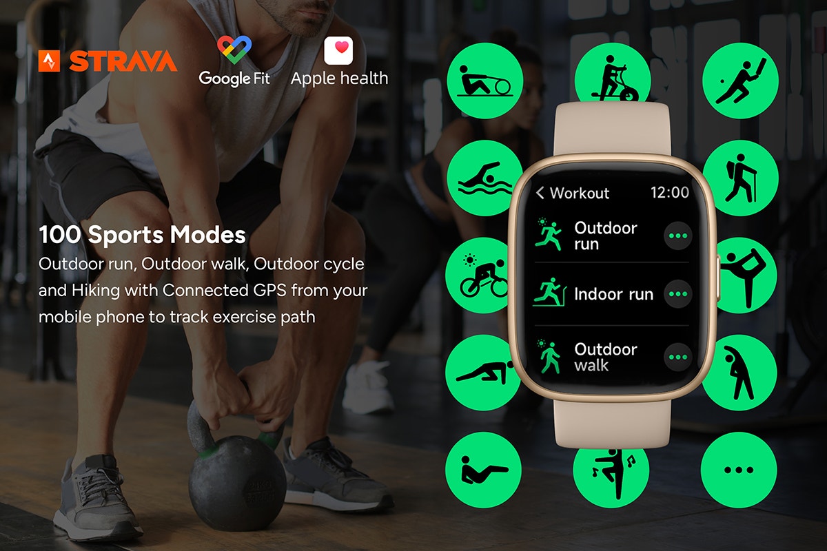 Kogan Active 4 SE Smart Watch (Champagne)