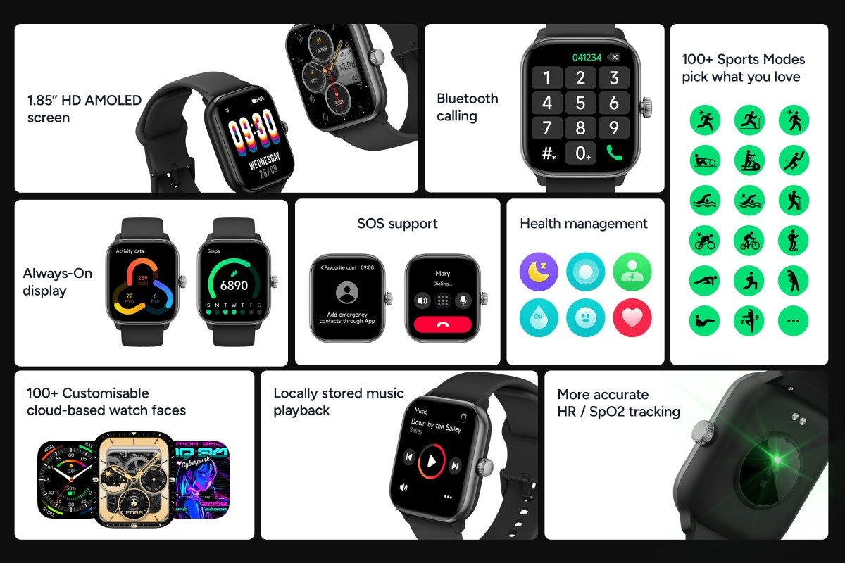 Kogan Active 4 Smart Watch (Black)