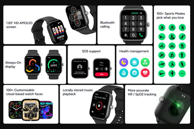 Kogan Active 4 Smart Watch Black