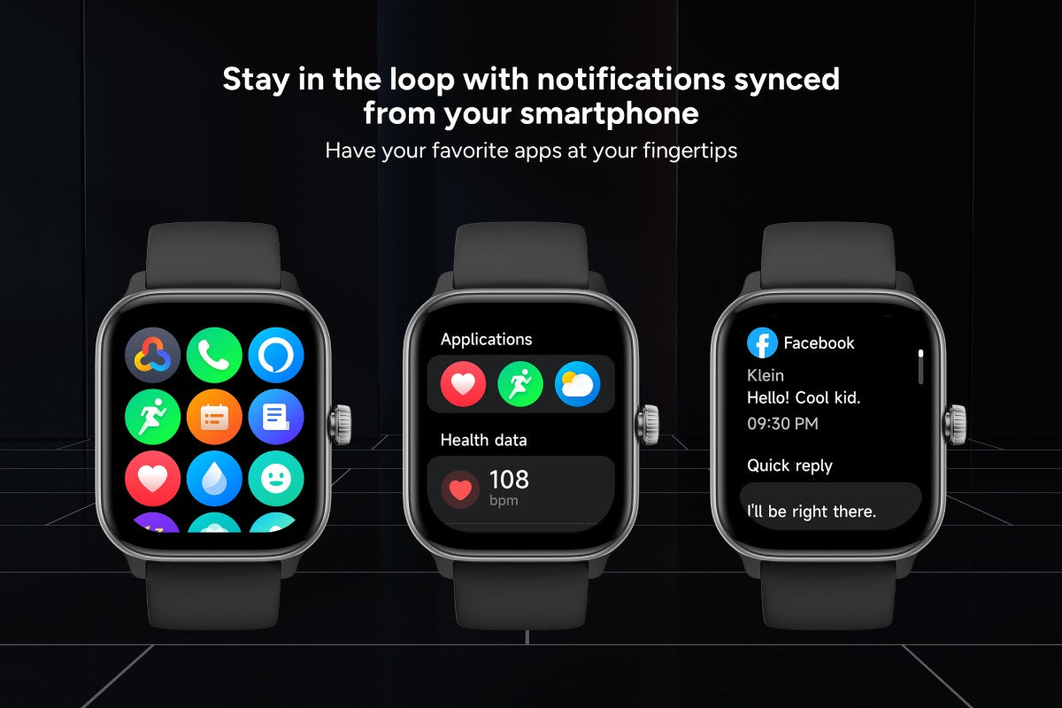 Kogan Active 4 Smart Watch (Black)