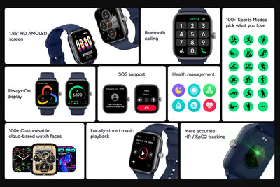 Kogan Active 4 Smart Watch Navy