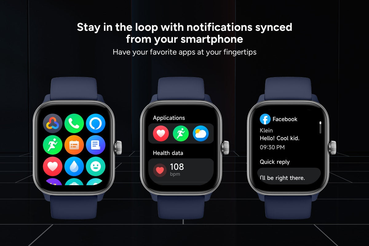 Kogan Active 4 Smart Watch (Navy)