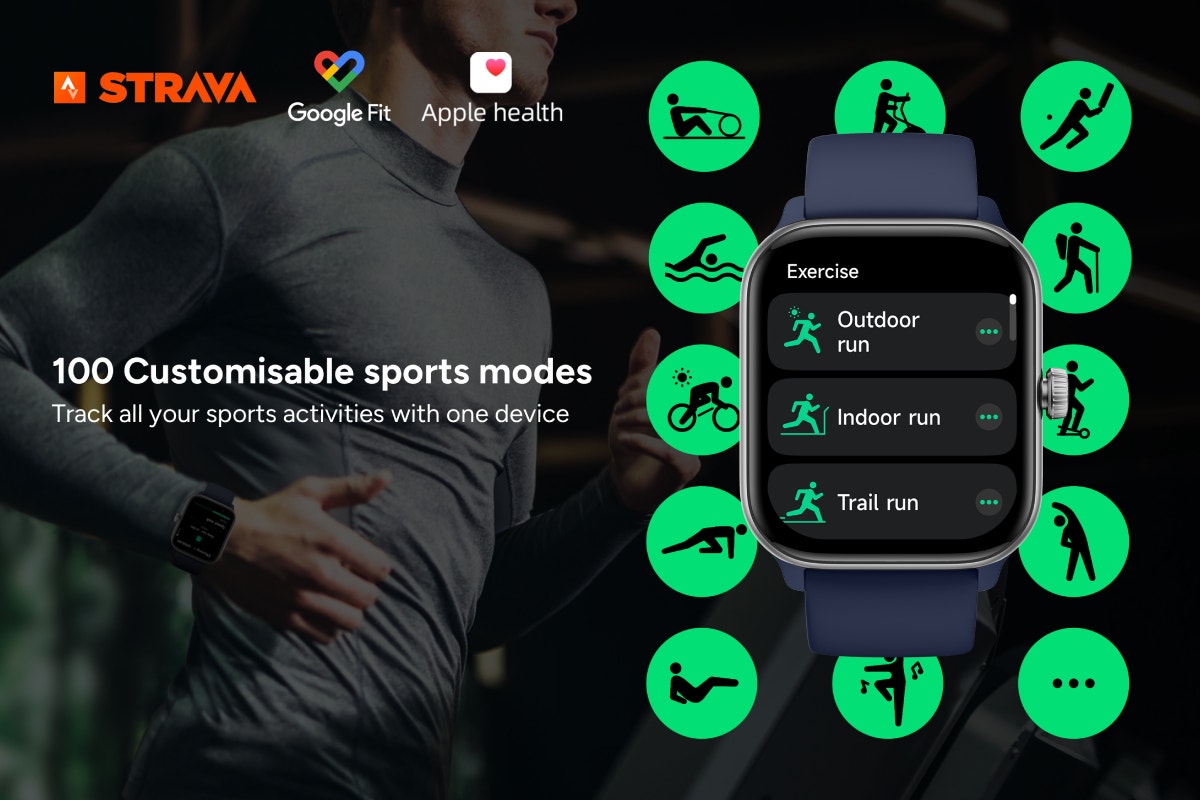 Kogan Active 4 Smart Watch (Navy)