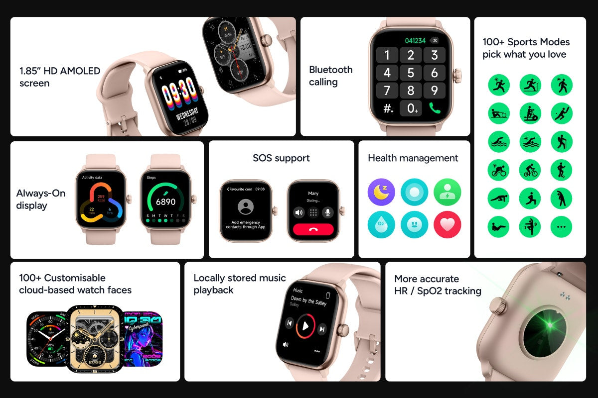 Kogan Active 4 Smart Watch (Rose Gold)