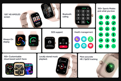 Kogan Active 4 Smart Watch Rose Gold