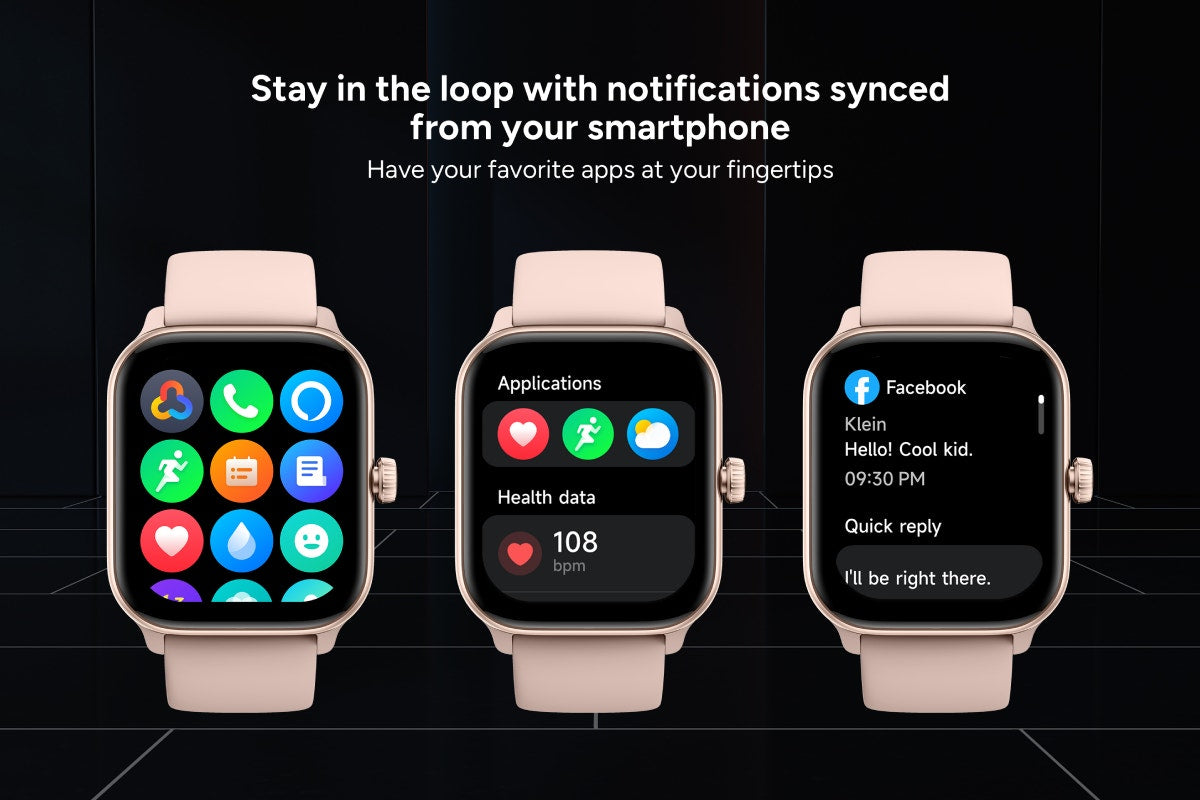 Kogan Active 4 Smart Watch (Rose Gold)