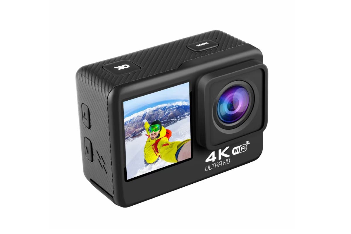 Kogan 4K Dual-Screen Wi-Fi Action Camera