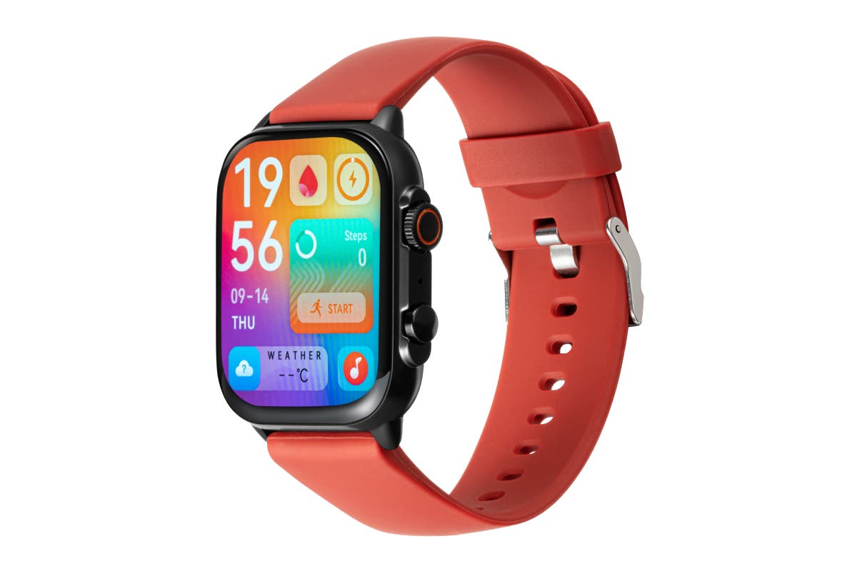 Silicone Strap for Kogan Active 3 Pro Smart Watch (Red)