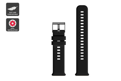 Silicone Strap for Kogan Active Slim Smart Watch  - Black)