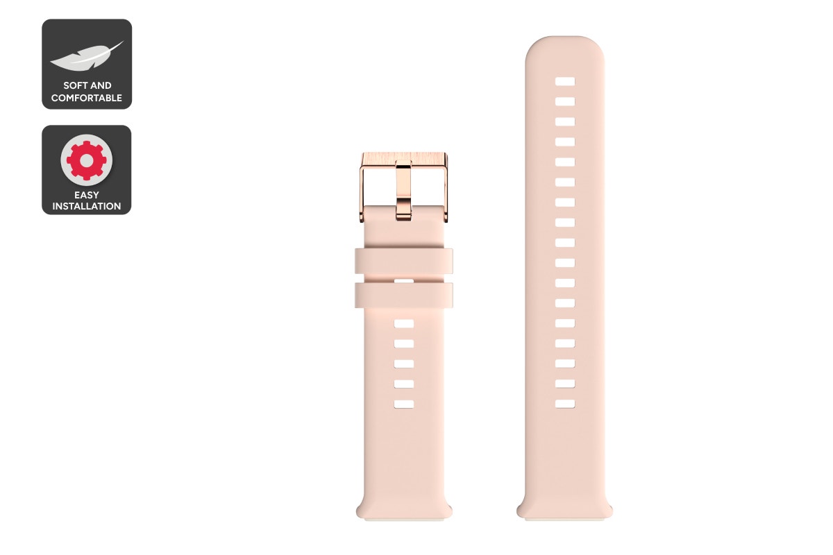 Silicone Strap for Kogan Active Slim Smart Watch  - Rose Gold)