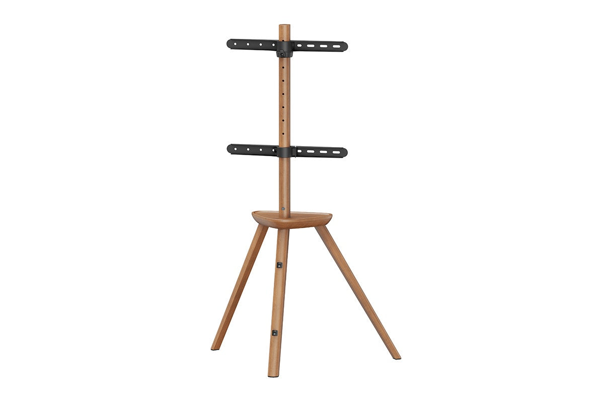 Kogan Oslo Studio Stand with Shelf for 45" - 65" TVs (Walnut)