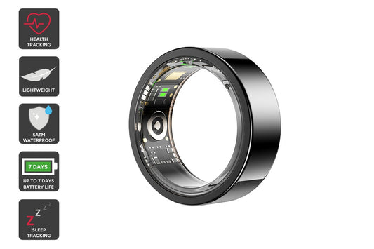 Kogan Aura Smart Ring (Black, Size 11)