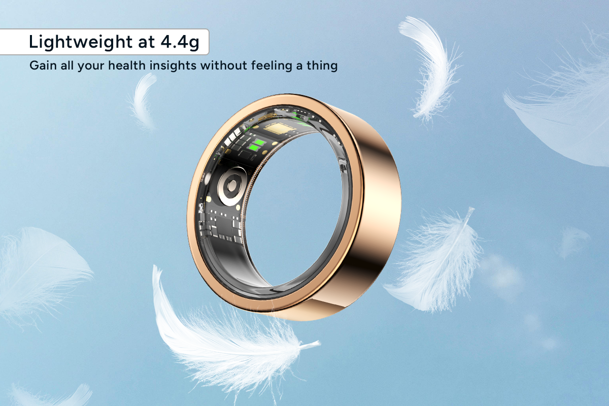 Kogan Aura Smart Ring (Rose Gold, Size 12)