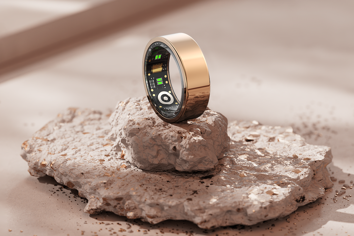 Kogan Aura Smart Ring (Rose Gold, Size 12)