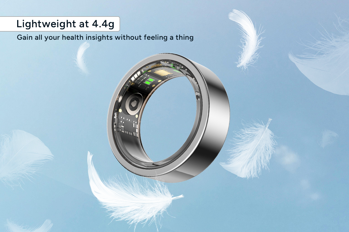Kogan Aura Smart Ring (Silver; Size 7)