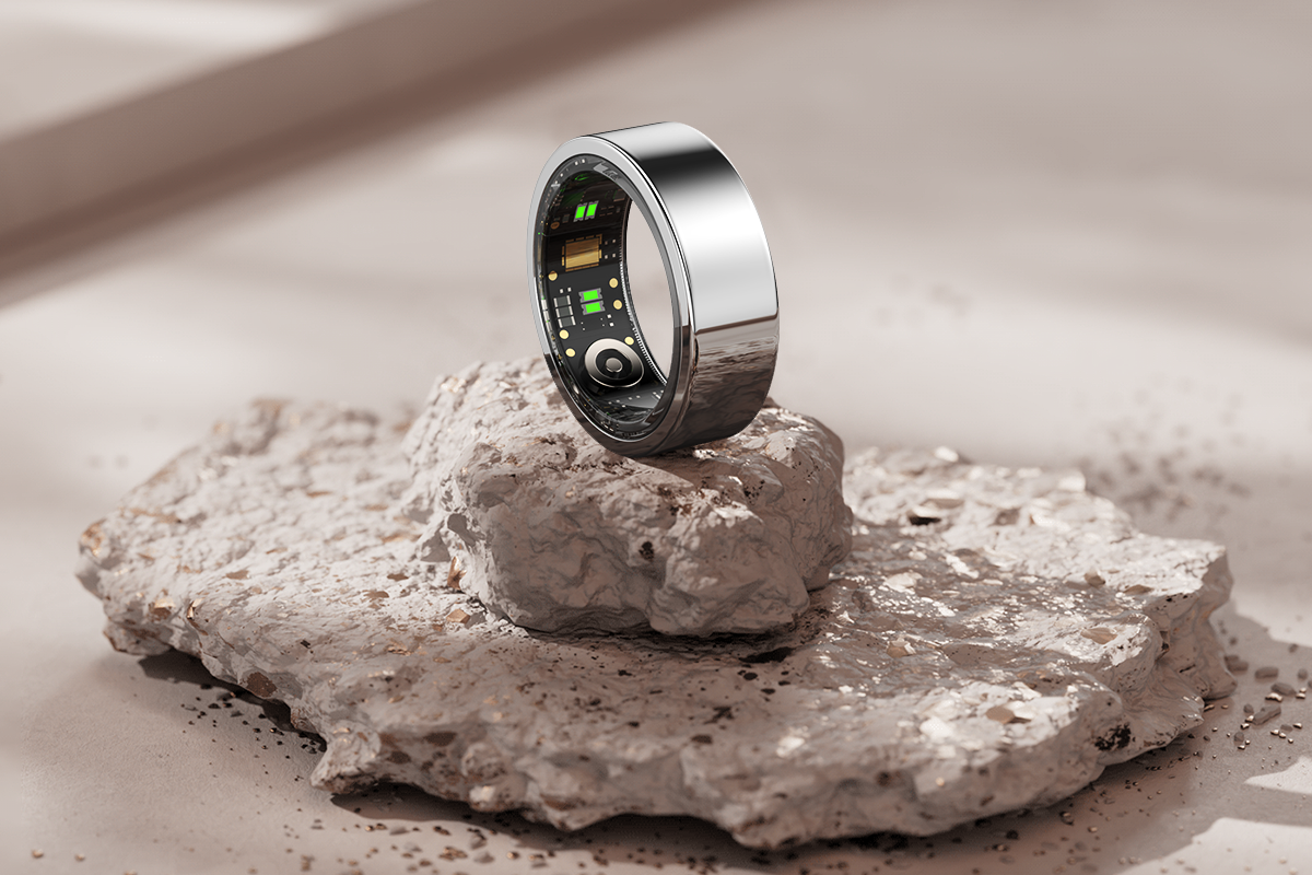Kogan Aura Smart Ring (Silver; Size 7)