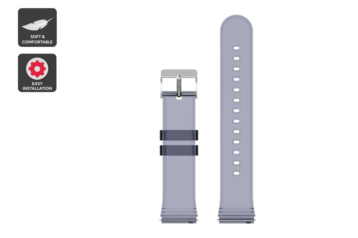 Strap for Kogan Aura Smart Watch  - Black Transparent)