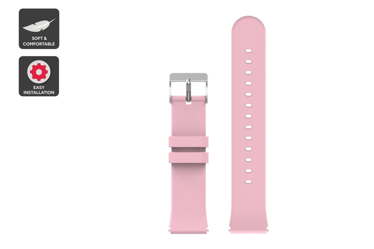Silicone Strap for Kogan Aura Smart Watch  - Pink)