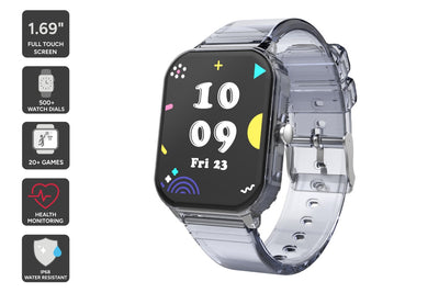 Kogan Aura Smart Watch  - Black Transparent