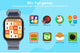 Kogan Aura Smart Watch  - Black Transparent)