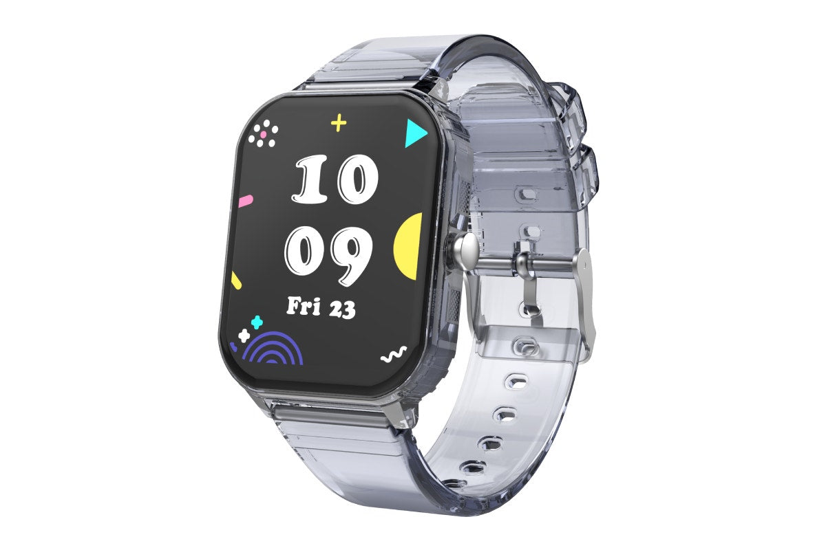 Kogan Aura Smart Watch  - Black Transparent)