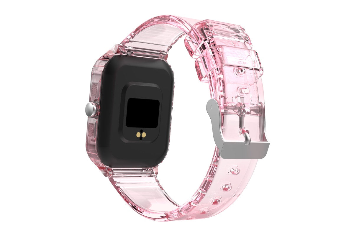 Kogan Aura Smart Watch  - Pink Transparent)