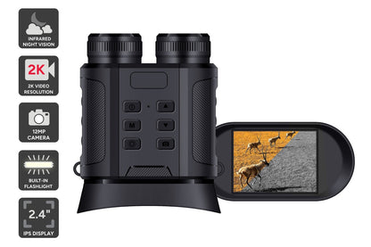 Kogan Binoculars with Night Vision and 2K Video Resolution