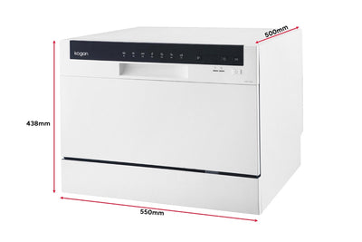 Kogan Benchtop Dishwasher White- 6 Place