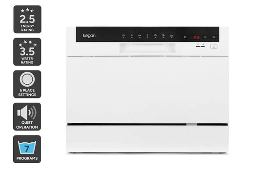 Kogan Benchtop Dishwasher (6 Place, White)