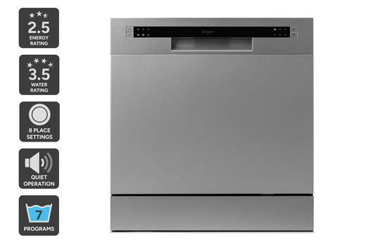 Kogan Benchtop Dishwasher (8 Place, Stainless Steel)