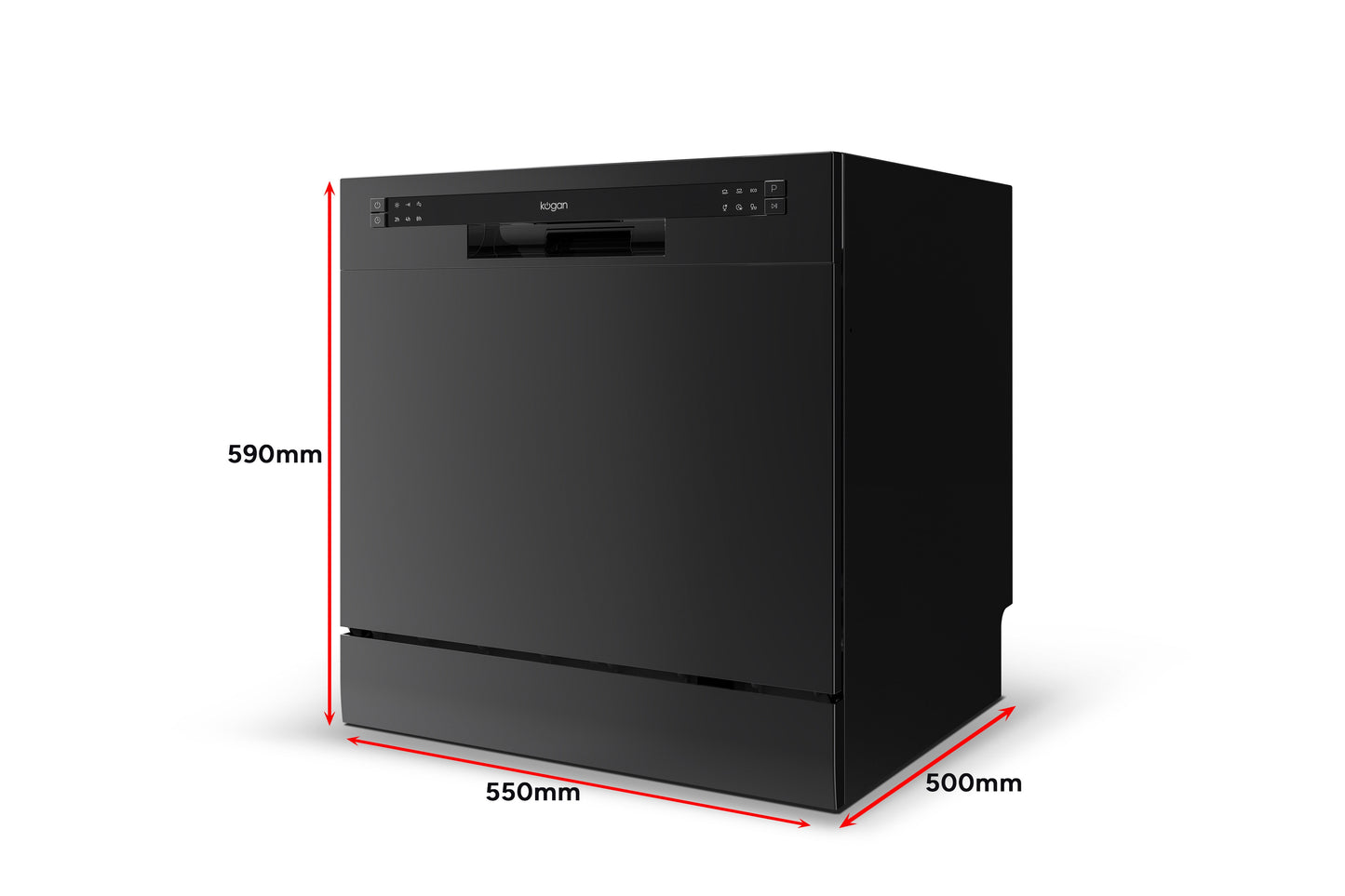 Kogan Benchtop Dishwasher (8 Place, Black)