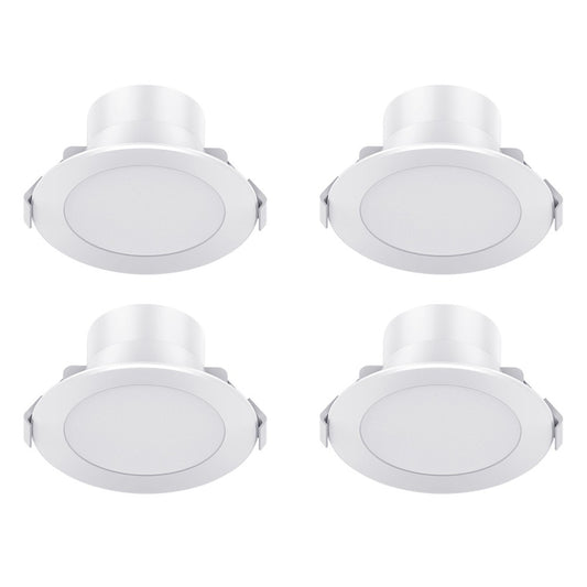Kogan SmarterHome™ Smart RGB+CCT Bluetooth Mesh Dimmable LED Downlight (4 Pack)