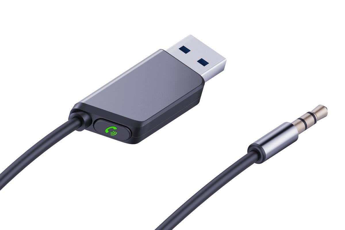 Kogan USB Powered Car Bluetooth Adapter with 3.5mm Aux