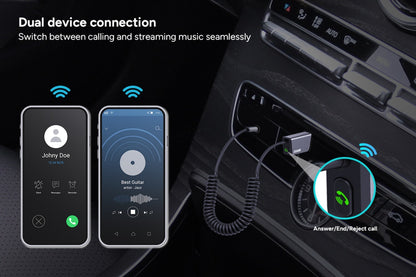 Kogan USB Powered Car Bluetooth Adapter with 3.5mm Aux