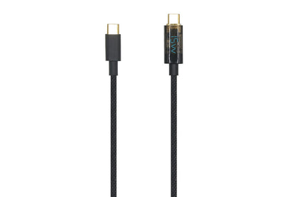 Kogan 100W PD Woven USB-C Charge Cable with Power Display  - 2m)