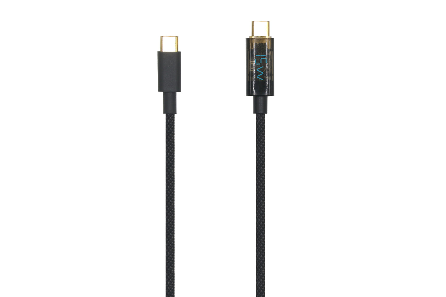 Kogan 100W PD Woven USB-C Charge Cable with Power Display  - 2m; 3 Pack)